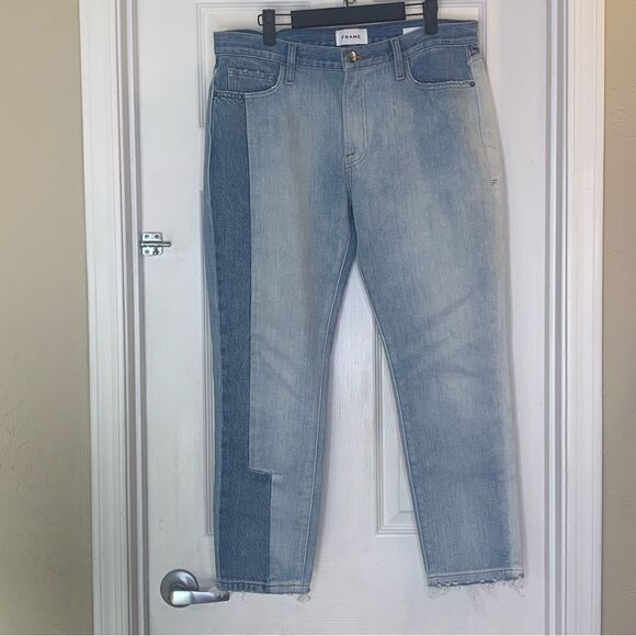 Frame patchwork jeans le garcon Size 28 - Picture 1 of 10
